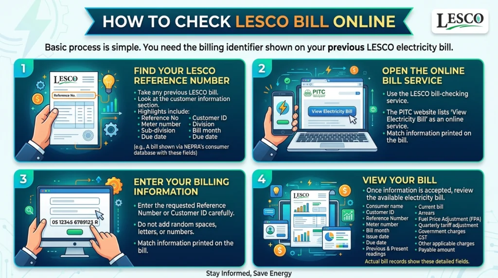 How to Check LESCO Bill Online