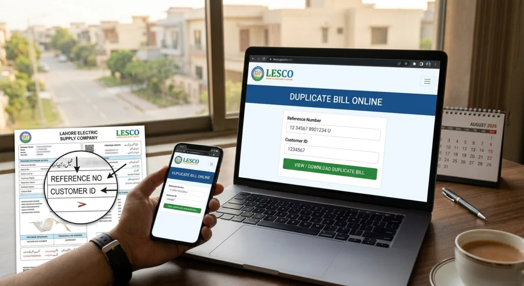 LESCO Duplicate Bill Online